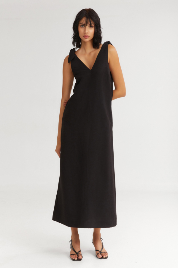 THE GELATO MAXI DRESS  - BLACK