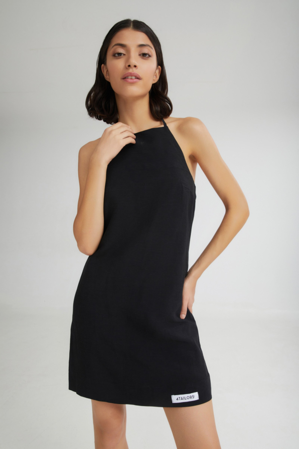 THE GELATO MINI DRESS - BLACK