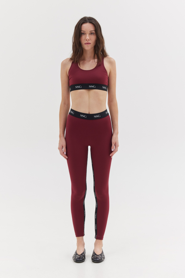 MIHA LEGGINGS - BURGUNDY