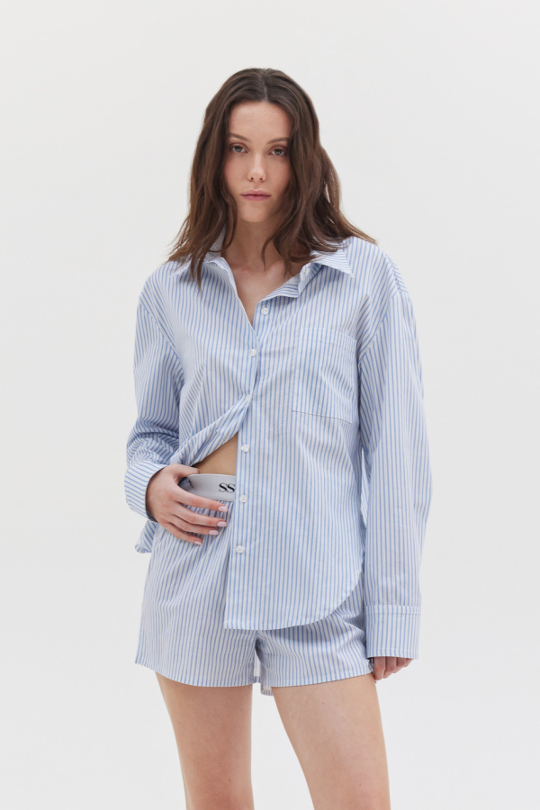 AGNES SHIRT - CIEL STRIPES