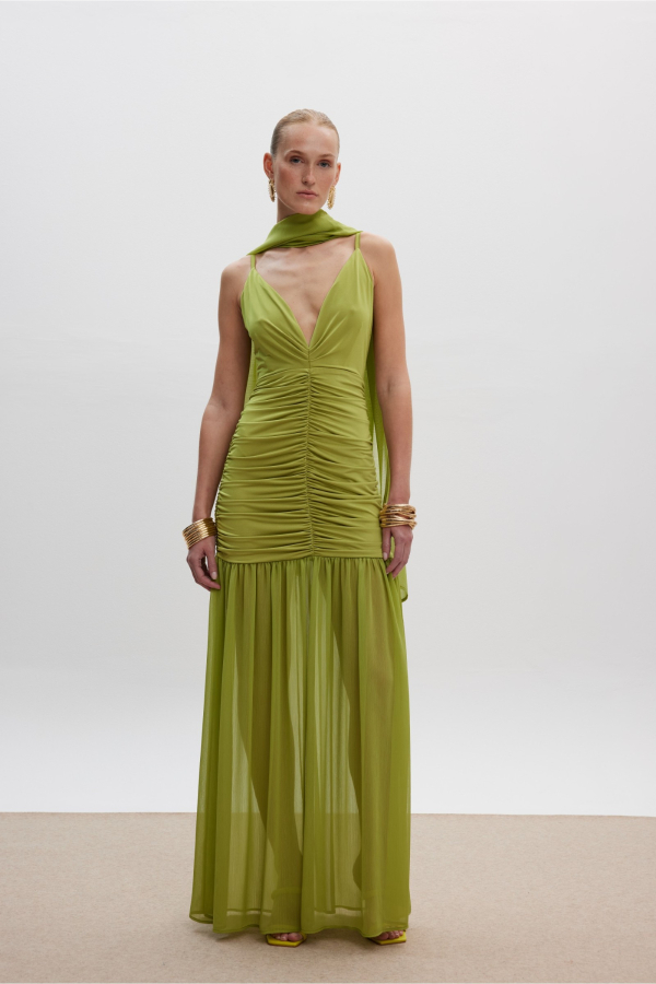 ELIZA LIME DRESS
