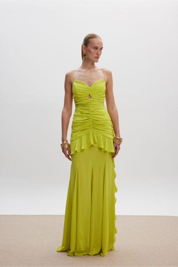 DIMITRA DRESS LIME 