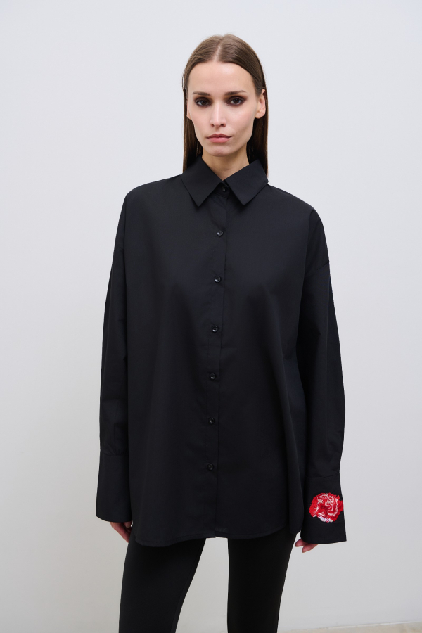 BLOOM SHIRT - BLACK 