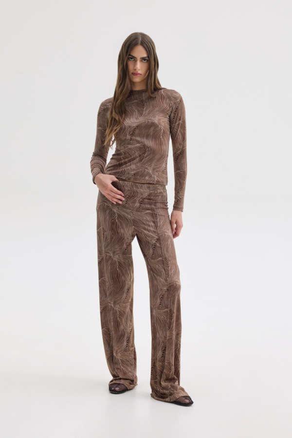 WENDY PANTS - WAVE PRINT